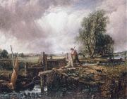 John Constable A voat passing a lock Spain oil painting artist